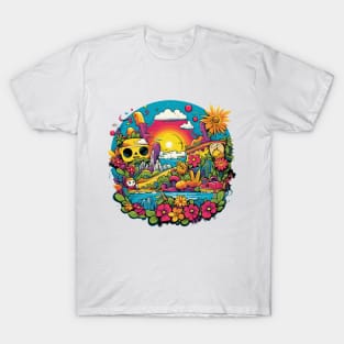 Psychedelic art, colorful art, colorful psychedelic, hippie, psychedelic style, abstract psychedelic, colorful psychedelic art T-Shirt